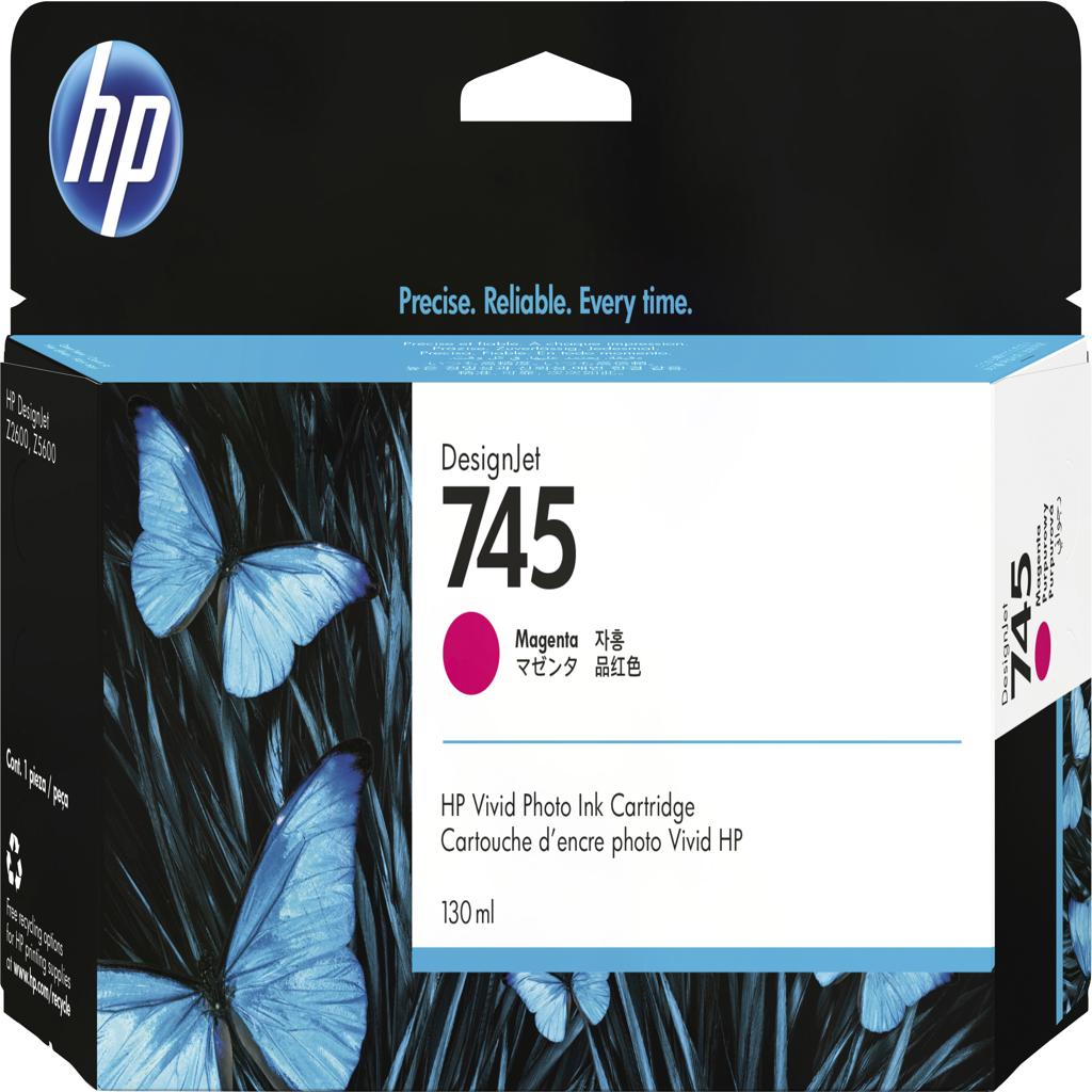[32549] [F9J95A] HP DesignJet 745 Cartucho Magenta 130ml