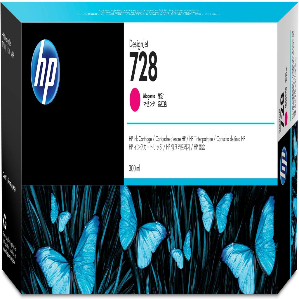 [32546] [F9K16A] HP DesignJet 728 Cartucho Magenta 300ml