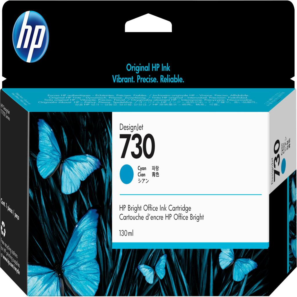 [32783] [P2V62A] HP nº730 130-ml Cyan Ink Cartridge