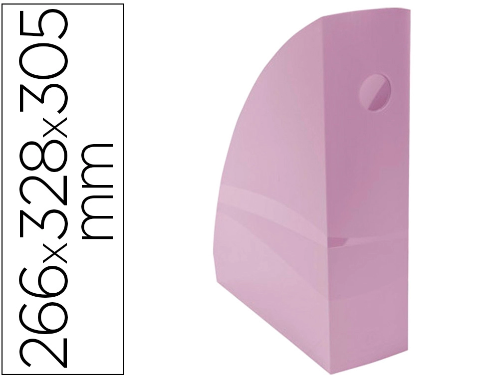 [162323] Revistero exacompta aquarel mag-cube malva pastel 266x328x305 mm