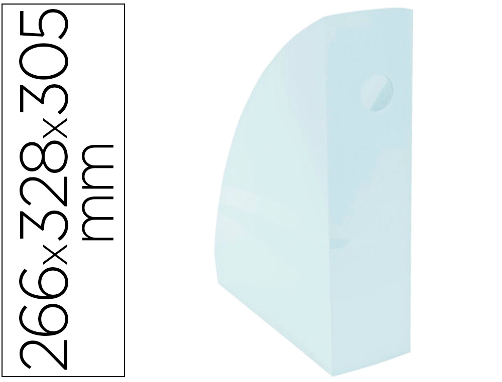 [162321] Revistero exacompta aquarel mag-cube azul pastel 266x328x305 mm