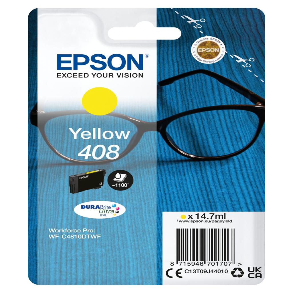 [44823] [C13T09J44010] EPSON tinta Amarilllo Singlepack 408 DURABrite Ultra Ink
