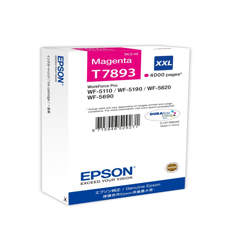 [18585] [C13T789340] EPSON Cartucho Magenta 79XXL 4000 paginas WorkForce Pro WF-5xxx Series