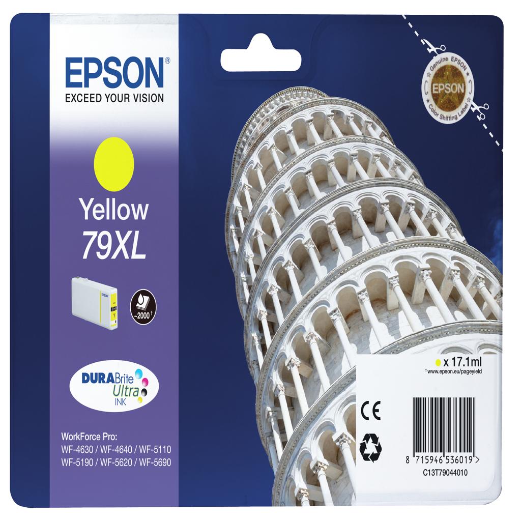 [18590] [C13T79044010] Epson Cartucho Amarillo 79XL 2000 paginas WorkForce Pro WF-5xxx Series