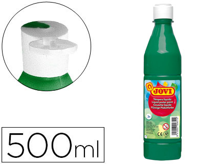 [20119] Tempera liquida jovi escolar 500 ml verde oscuro