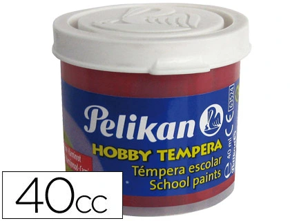 [7896] Tempera hobby 40 cc carmin -n.34