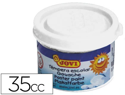 [7880] Tempera escolar jovi 35 ml color blanco