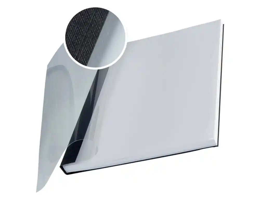 [243002] Tapa de encuadernacion leitz channel flexible 74150095 din a4 lomo 14 mm color negro caja 10 unidades