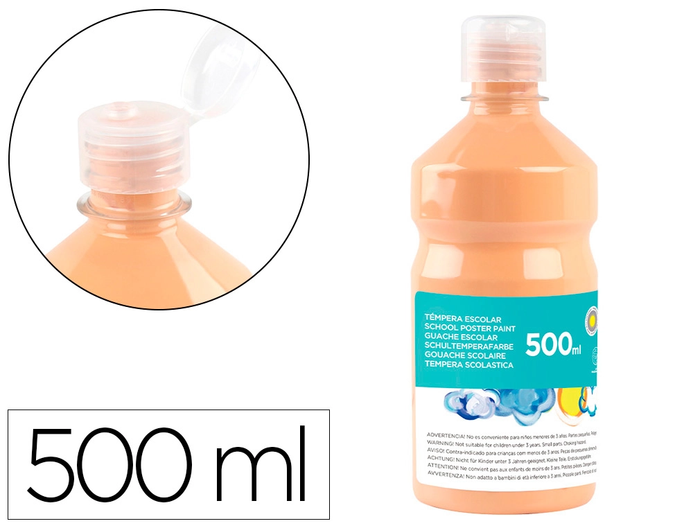 [59200] Tempera liquida liderpapel escolar 500 ml carne