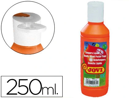 [51921] Tempera liquida jovi escolar 250 ml naranja