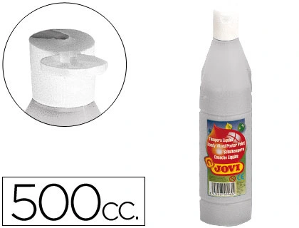 [39123] Tempera liquida jovi escolar 500 ml plata