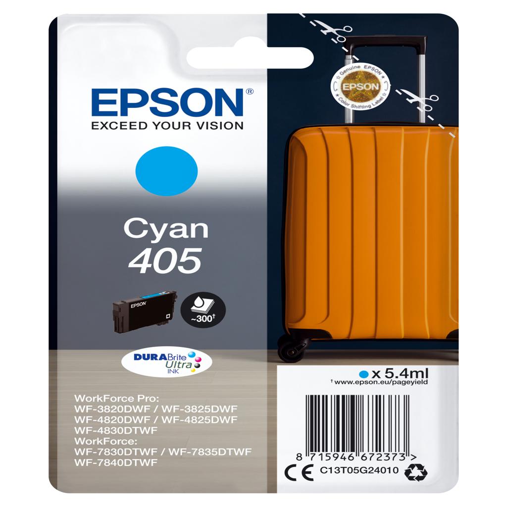 [40630] [C13T05G24010] EPSON Singlepack Cyan 405 DURABrite Ultra Ink