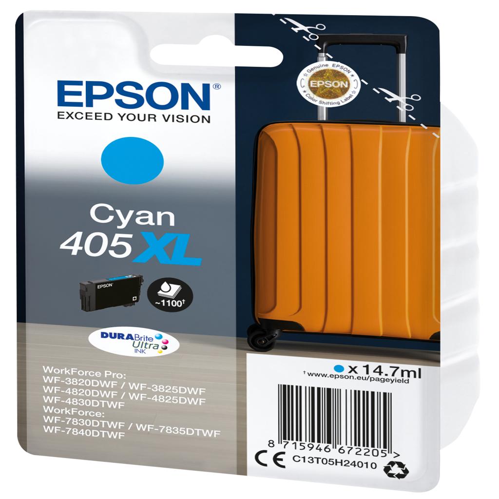 [40636] [C13T05H24010] EPSON Singlepack Cyan 405XL DURABrite Ultra Ink
