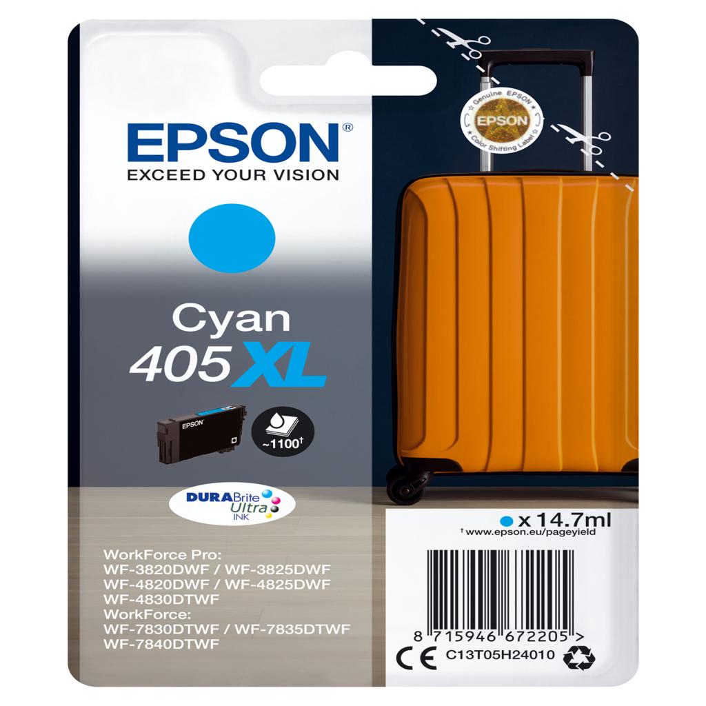 [40665] [C13T05H24020] EPSON Singlepack Cyan 405XL DURABrite Ultra Ink