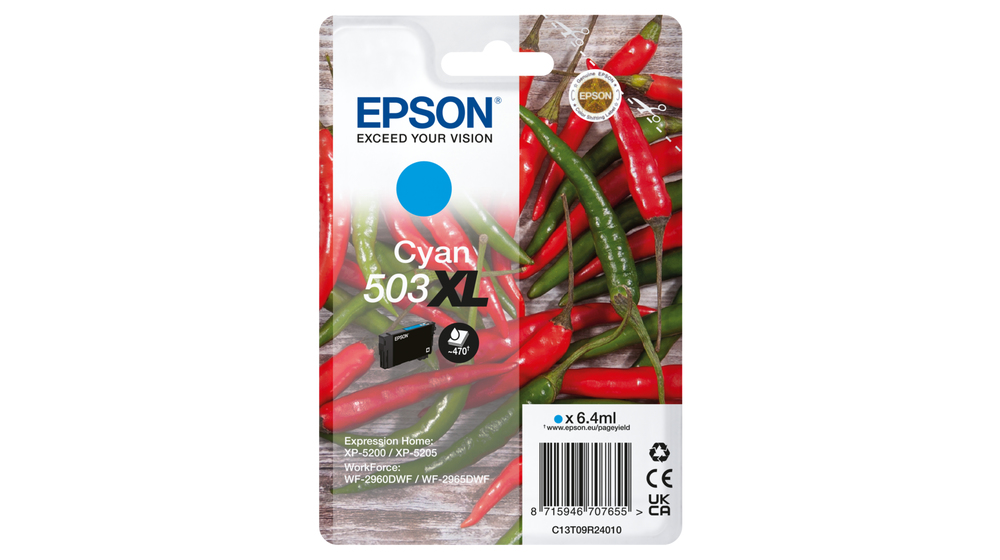 EPSON Cartucho Magenta 503XL WF-2960dwf,WF-2965dwf, XP-5205 Pimiento