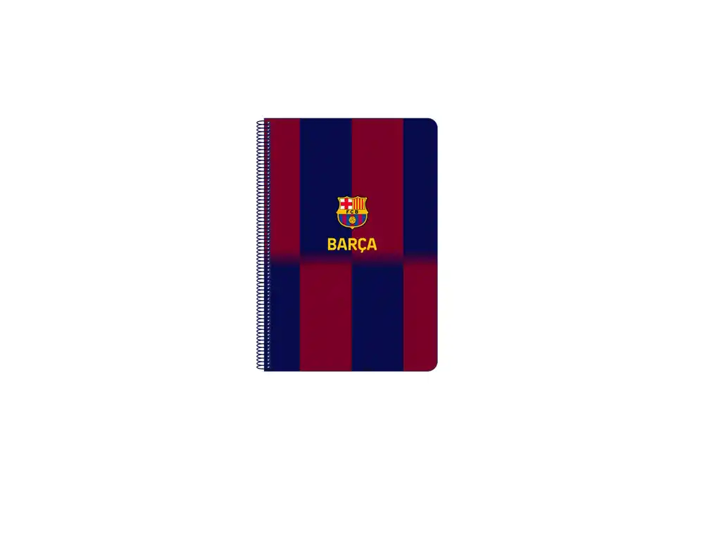 Cuaderno espiral safta folio 80h 60gr cuadro 4mm tapa extradura f.c. barcelona 1 equipacion 25/26