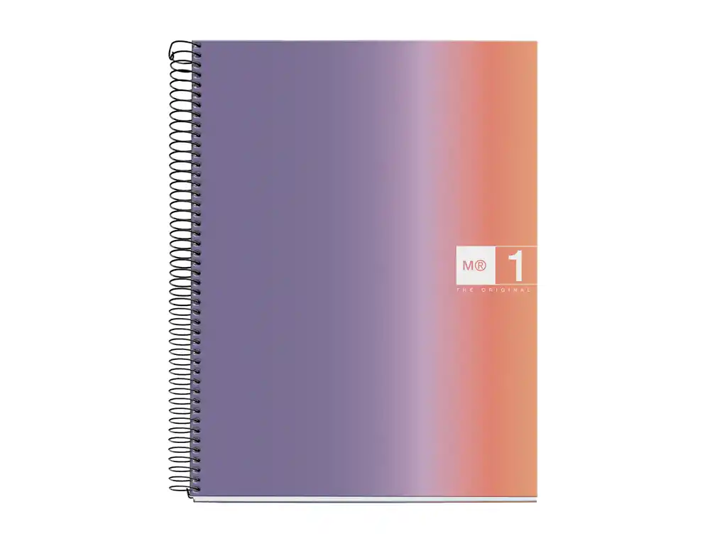 [173780] Cuaderno espiral miquelrius din a4 80 hojas 90 gr cuadro 5 mm tapa forrada aurora provence