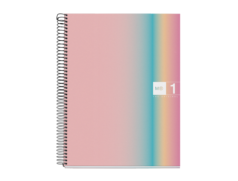 [173778] Cuaderno espiral miquelrius din a4 80 hojas 90 gr cuadro 5 mm tapa forrada aurora west