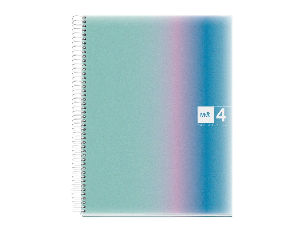 [170937] Cuaderno espiral miquelrius din a4 120 hojas 70 gr cuadro 5 mm tapa polipropileno aurora santorini