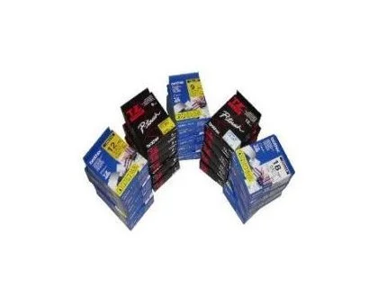 [503677] Cinta para etiquetadores brother cinta rotuladora blanco/negro12