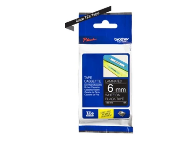[503618] Cinta para etiquetadores brother cinta rotuladora negro / blanco6