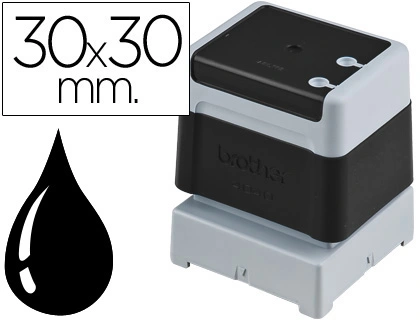 [28583] Sello automatico brother 30 mm x 30 mm negro