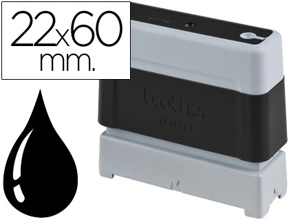 [28577] Sello automatico brother 22 mm x 60 mm negro