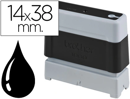 [28568] Sello automatico brother 14 mm x 38 mm negro