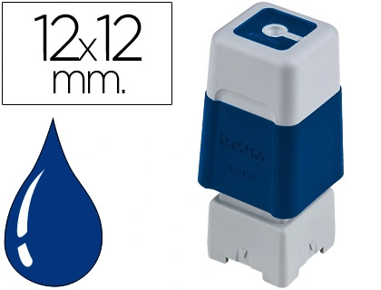 [28563] Sello automatico brother 12 mm x 12 mm azul