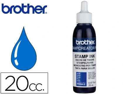 [28557] Tinta brother para sellos automaticos color azul bote de 20 cc