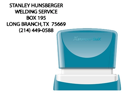 [152180] Sello x'stamper quix personalizable color negro medidas 24x49 mm q-12