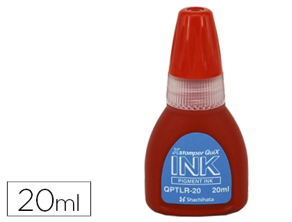 [152232] Tinta x'stamper quix para sellos roja bote de 20 ml