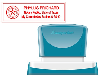 [152207] Sello x'stamper quix personalizable color rojo medidas 22x69 mm q-18