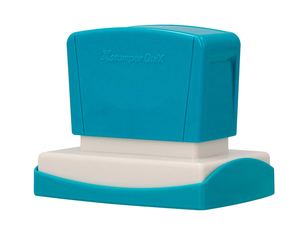 [152195] Sello x'stamper quix personalizable color azul medidas 36x61 mm q-16
