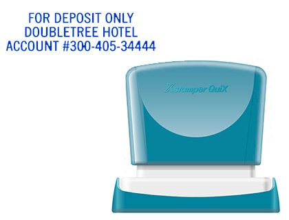 [152190] Sello x'stamper quix personalizable color azul medidas 16x48 mm q-11