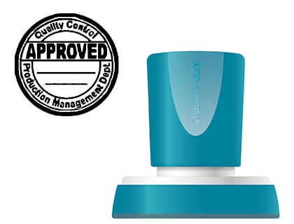 [152186] Sello x'stamper quix personalizable color negro redondo diametro 38 mm q-53