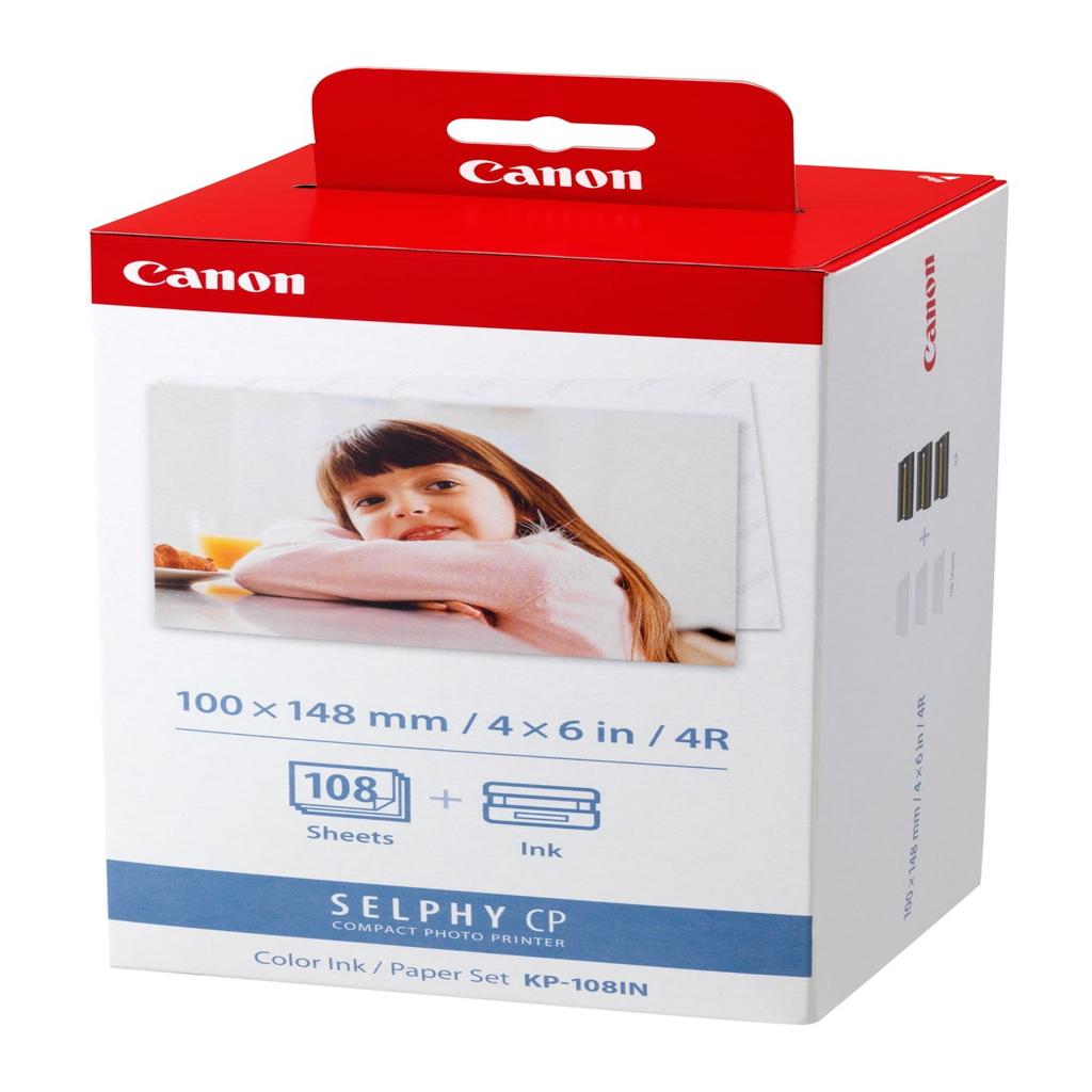 [12353] [3115B001] Canon Video-Impresora CP-100 Cart. + Papel Tamaño Postal 10x15cm (108 fotos)