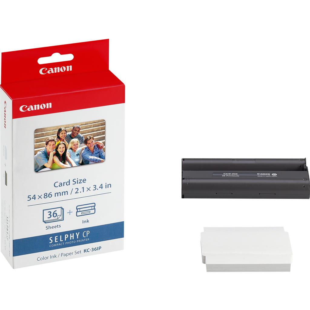 [8276] [7739A001] Canon Video-Impresora CP-100 Cart. + Papel, 86 x 54mm, 36 Hojas