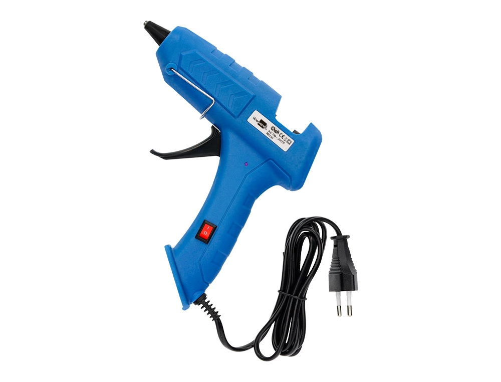 [162997] Pistola de silicona caliente liderpapel de 100 w con gatillo dispensador y 2 barras de repuesto de 11 mm