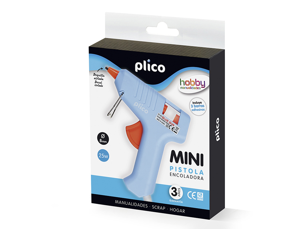 [155932] Pistola de silicona caliente plico mini 25 w