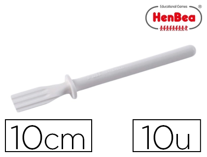 [68803] Pincel henbea para cola blanca de plastico flexible 10 cm largo bolsa de 10 unidades