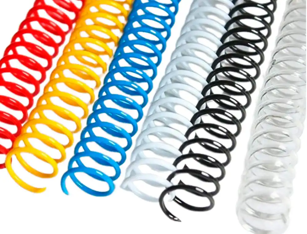 [168100] Espiral plastico yosan paso 64 nº20 colores surtidos caja de 50 unidades