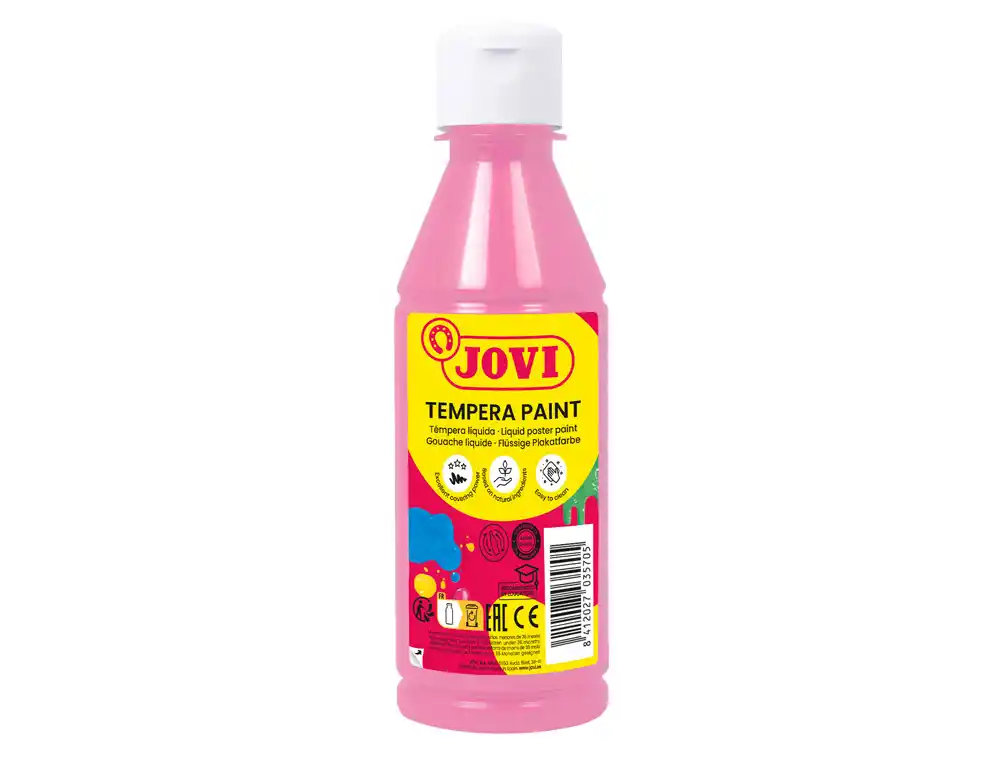 [175304] Tempera liquida jovi rosa botella de 250 ml