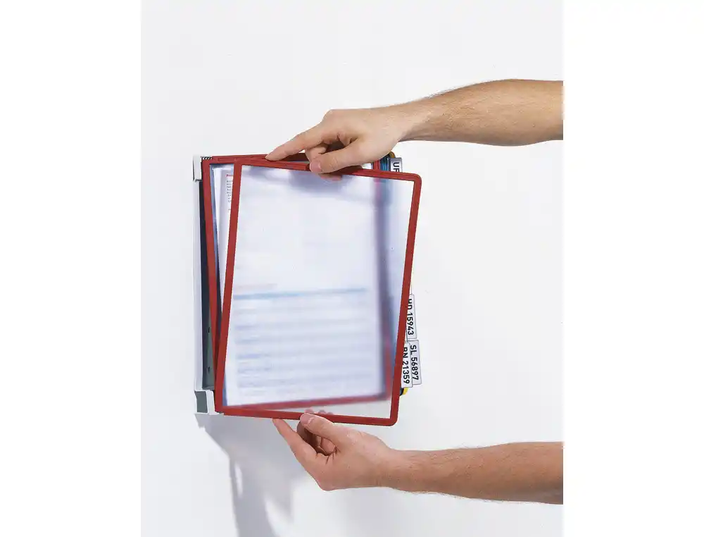 [175472] Portacatalogo de pared durable vario wall con 10 fundas din a4 colores surtidos