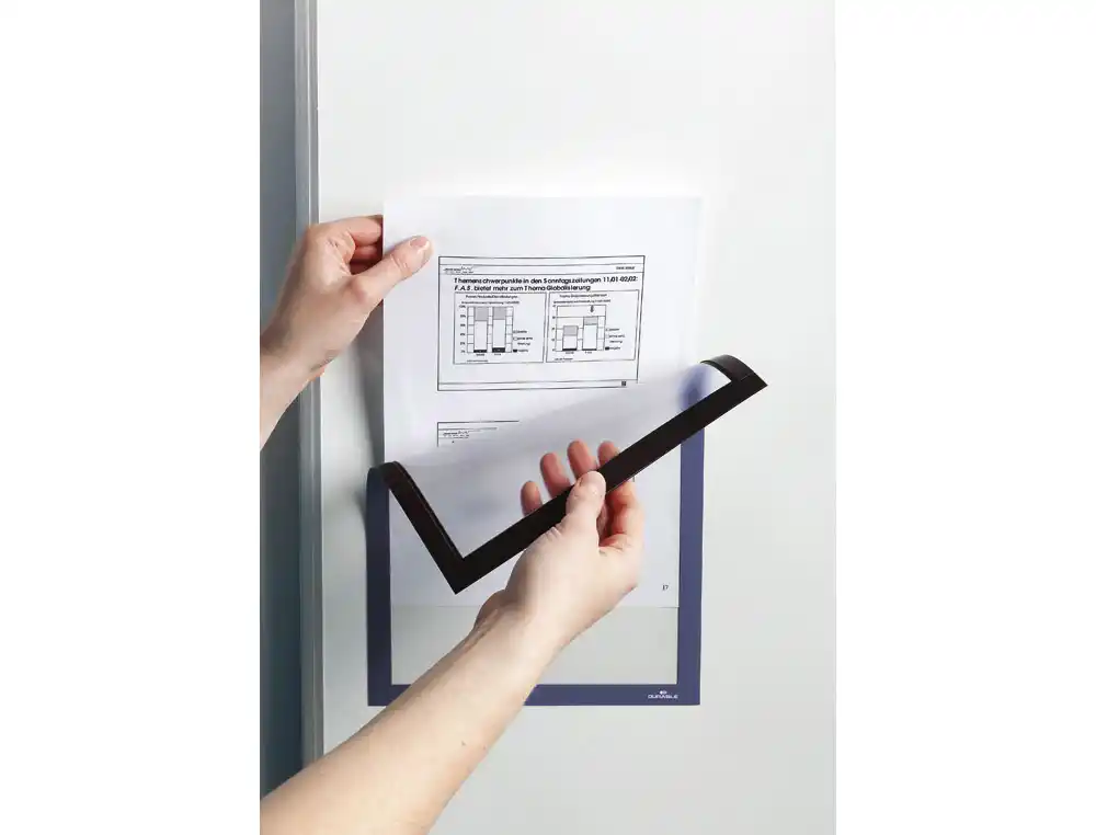 [175468] Marco porta anuncios durable duraframe magnetico din a4 color negro