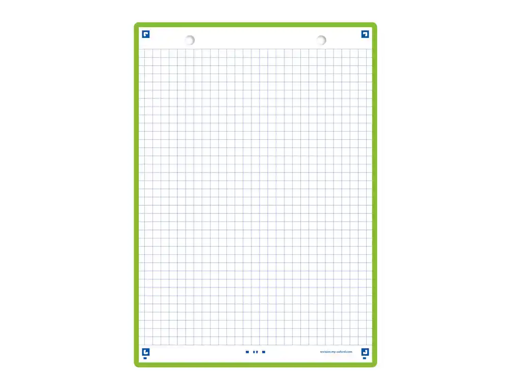 [175893] Ficha de revision oxford flashcards 2.0 148x210 mm 250 g cuadricula 5mm color verde menta paquete de 30 unidades