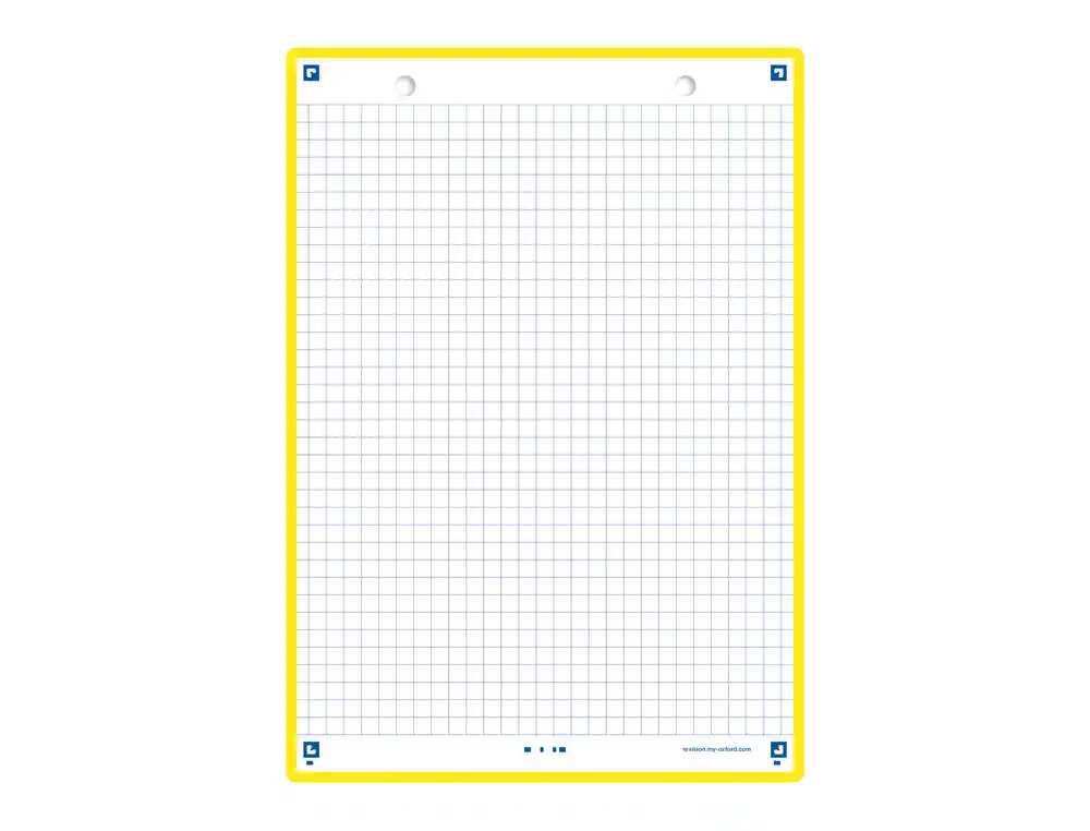 [175892] Ficha de revision oxford flashcards 2.0 148x210 mm 250 g cuadricula 5mm color amarillo paquete de 30