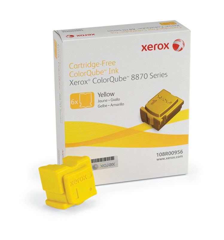 [14503] [108R00956] XEROX ColorQUBE 8870 Cartucho tinta solida Amarillo 6 barras
