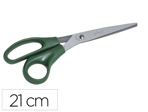 [156099] Tijera oficina faibo acero inoxidable 21 cm empuñadura ergonomica en blister