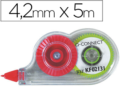 [31252] Corrector q-connect cinta mini blanco 4,2 mm x 5 mt en blister